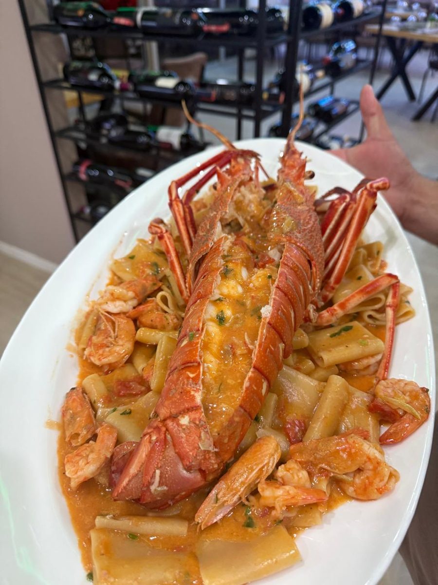 Lobster with pasta